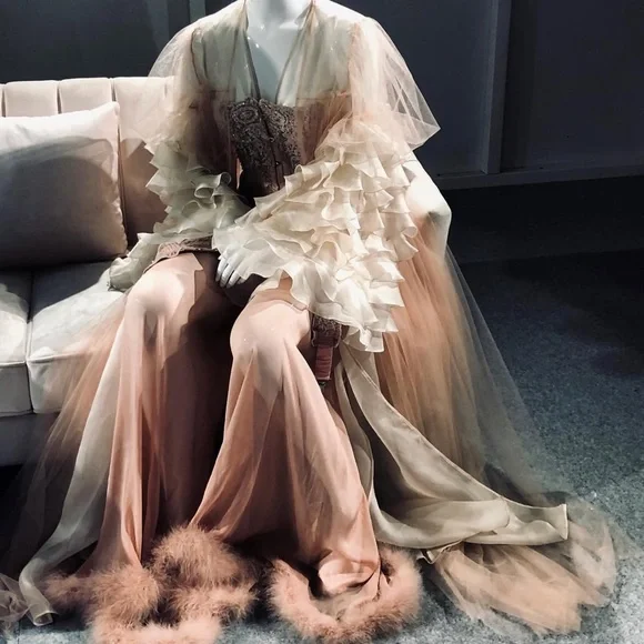 Rosamosario 100% Silk French Knicker Tap Pant & Bralette Set Pink Blush Silk - Picture 14 of 17